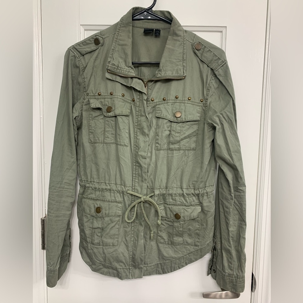 Y2K Grunge Army Green Shacket by Seventeen Whimsigoth 90’s
